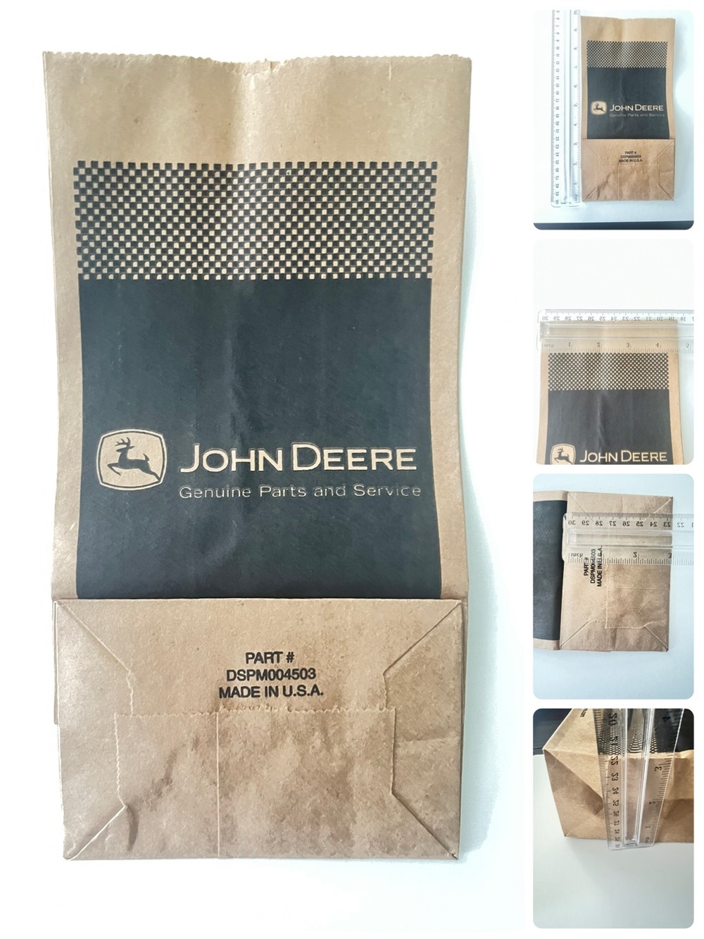 Bundle of 50 Vintage John Deere Genuine Parts & Service Paper Sacks